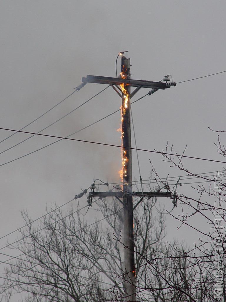 Pole Fire On Hares Hill Road - Kimberton Fire Company